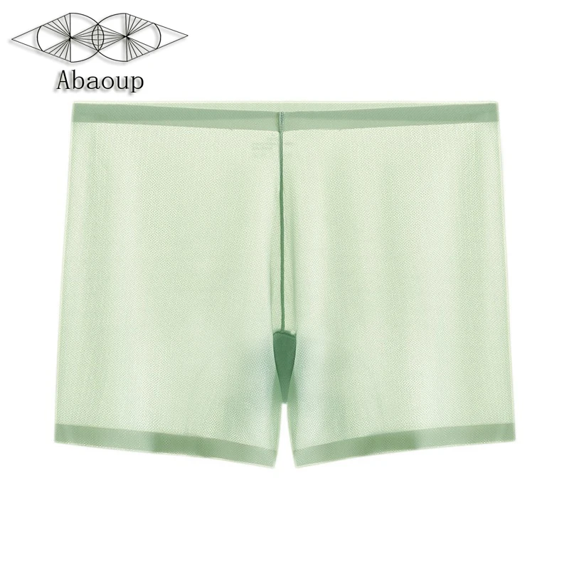 

Abaoup Women's Mid Waist Panties Seamless Boxers Breathable Ice Silk Panties Ultra Thin Mesh Quick Dry High Quality Safety Pants