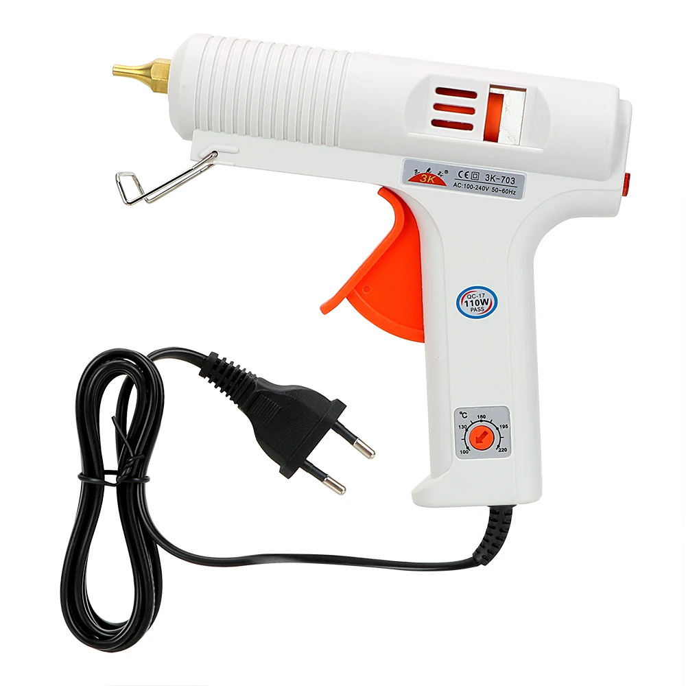 

ITIMO Temperature Adjustable Heating Up Hot Melt Glue Gun 110W Craft Repair Tool Constant Temperature Muzzle Diameter 11mm