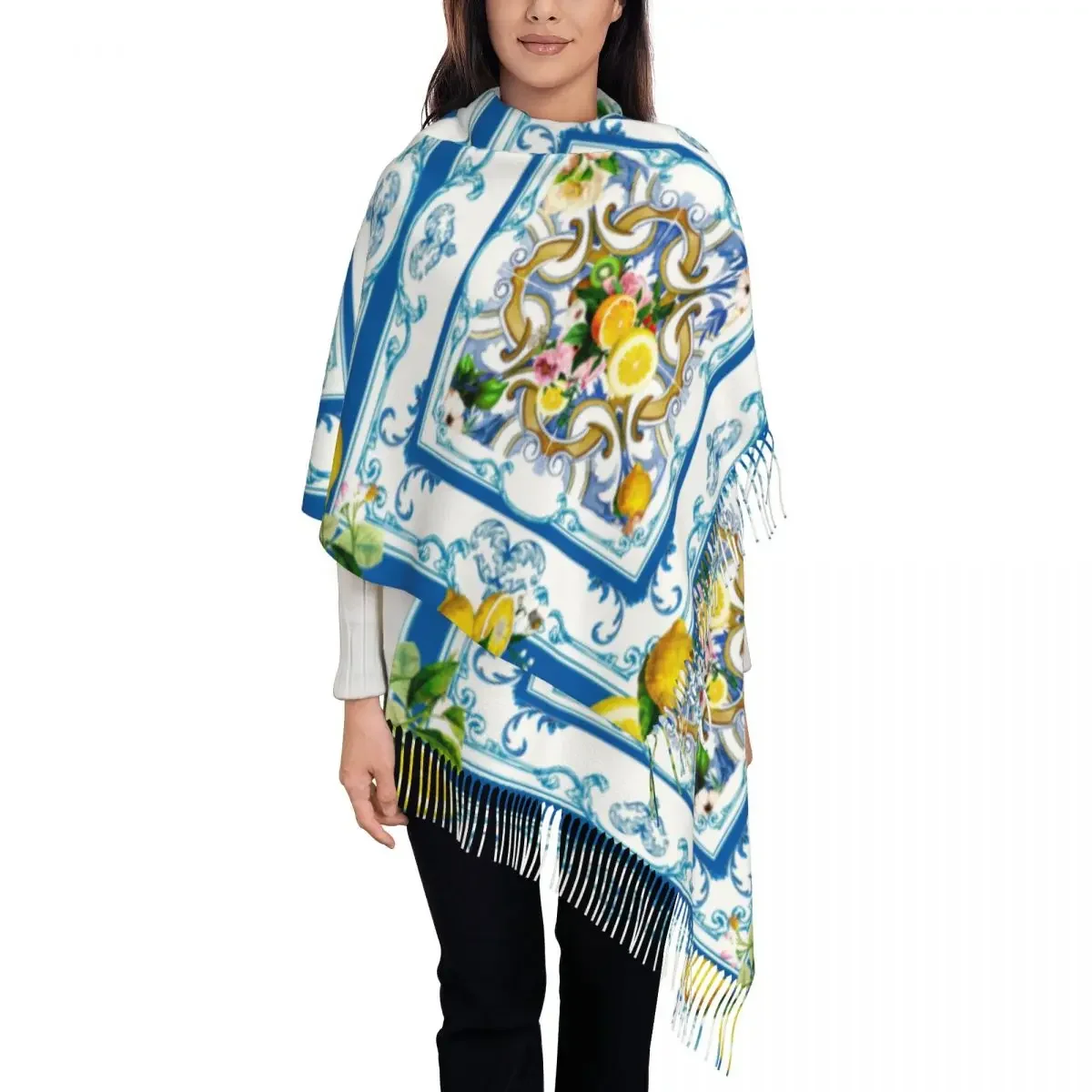 Пользовательские средиземноморские летние фруктовые лимоны плитка фотообои