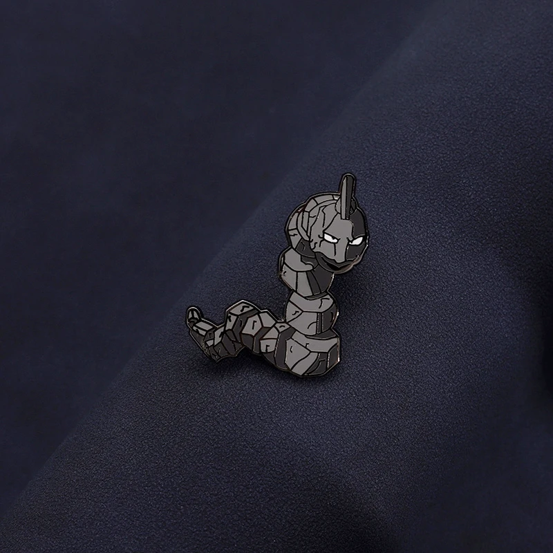 Japanese Anime Hard Enamel Pin Cartoon Stone Snake Spirit Character Brooches Lapel Backpack Badge Jewelry Gifts For Kids Friends