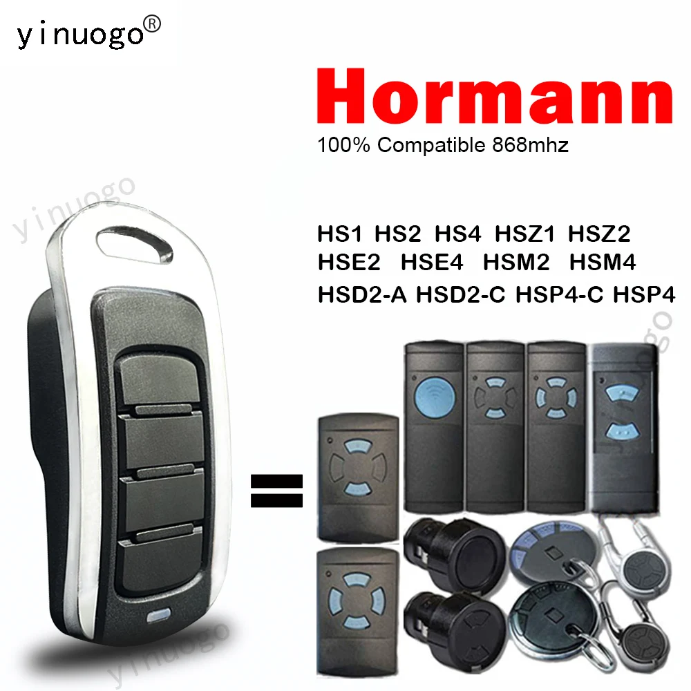 

NEW HORMANN HS4 HSD2-A HSD2-C HSP4 HSP4-C HS1 HS2 Remote Control 868MHz Garage Door Opener HORMANN HSE2 HSE4 HSZ1 HSZ2 HSM2 HSM4