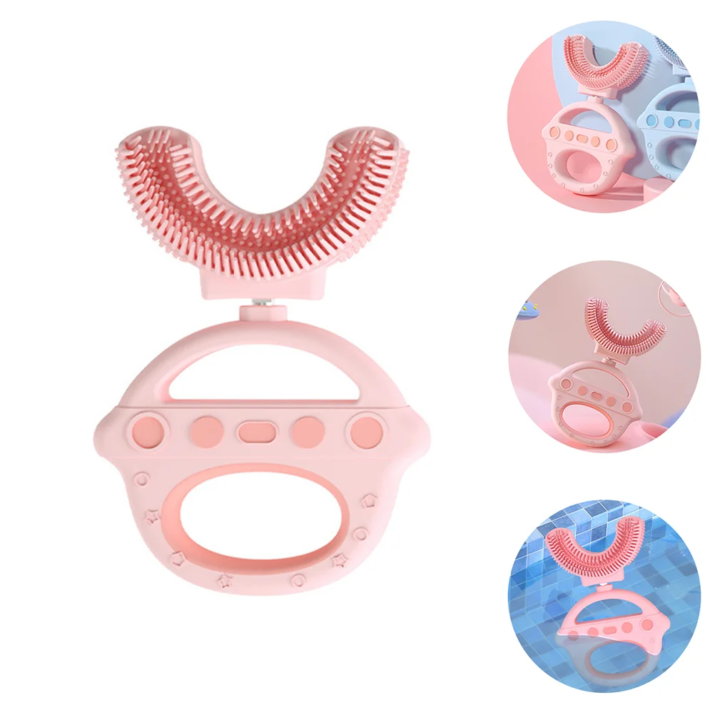 

1pc Kids Oral Cleaning Brush U-Shape Manual Toothbrush Children Toothbrushes