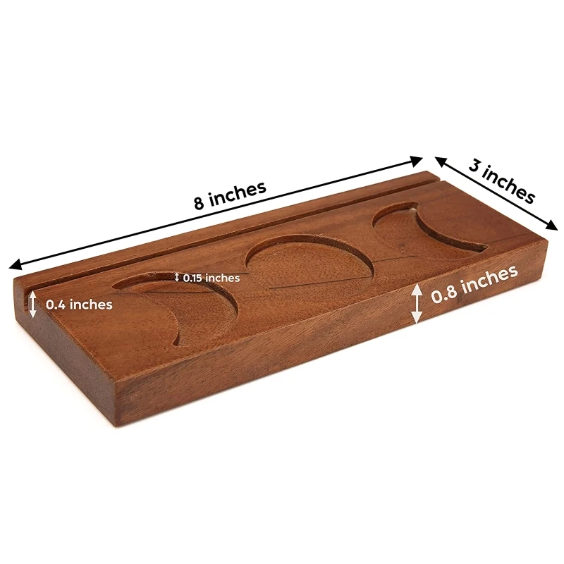 Деревянная подставка в виде тройной Луны деревянная для карты Таро подсвечник