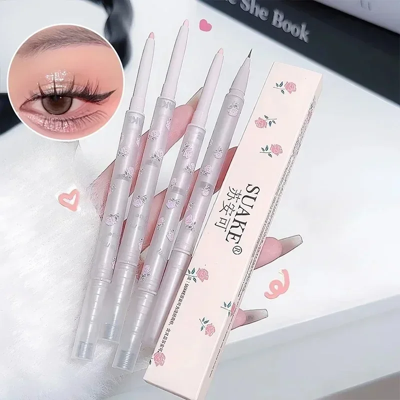 Перламутровая ручка для лежачего шелкопряда тонкая жидкая подводка глаз матовая