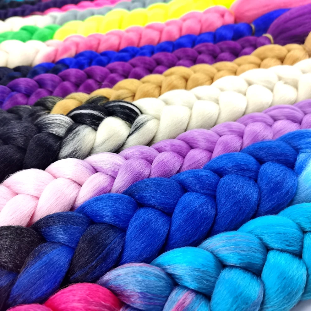 Косички для мотоциклетного шлема парик женщин разные цвета двойной косичка