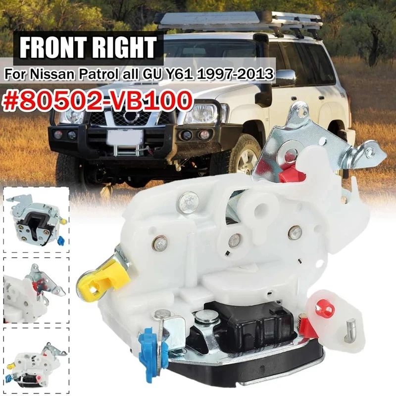 

1PC 80502-VB100 Front Right Driver Side Door Lock Actuator for Nissan Patrol All GU Y61 1997-2013 Car Accessories