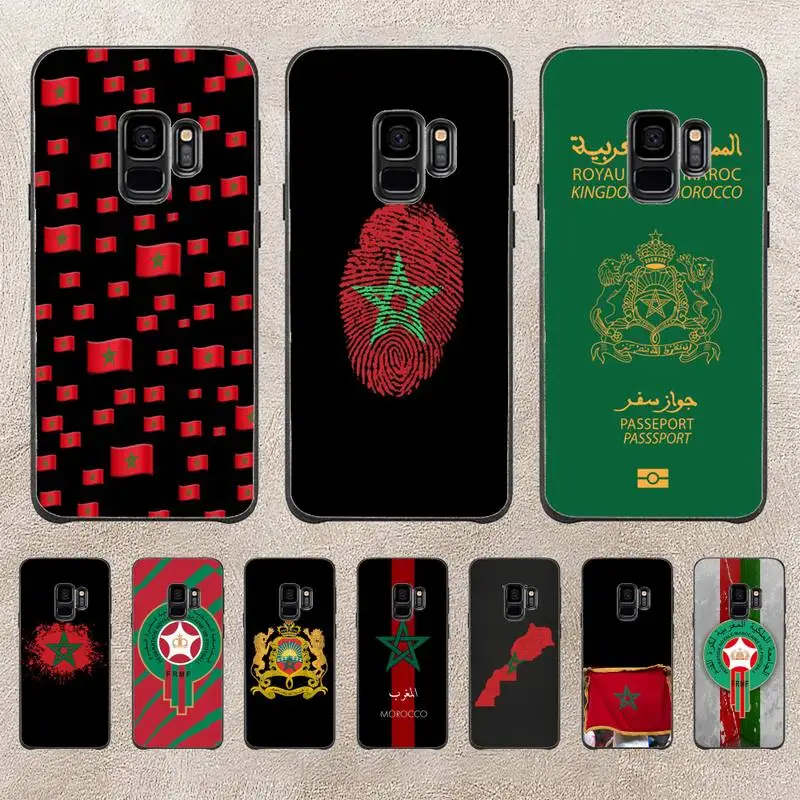 

Maroc Morocco Flag Phone Case For Samsung Galaxy A51 A50 A71 A21s A71 A41 A70 A30 A22 A02s A53 A72 A73 5G Cover