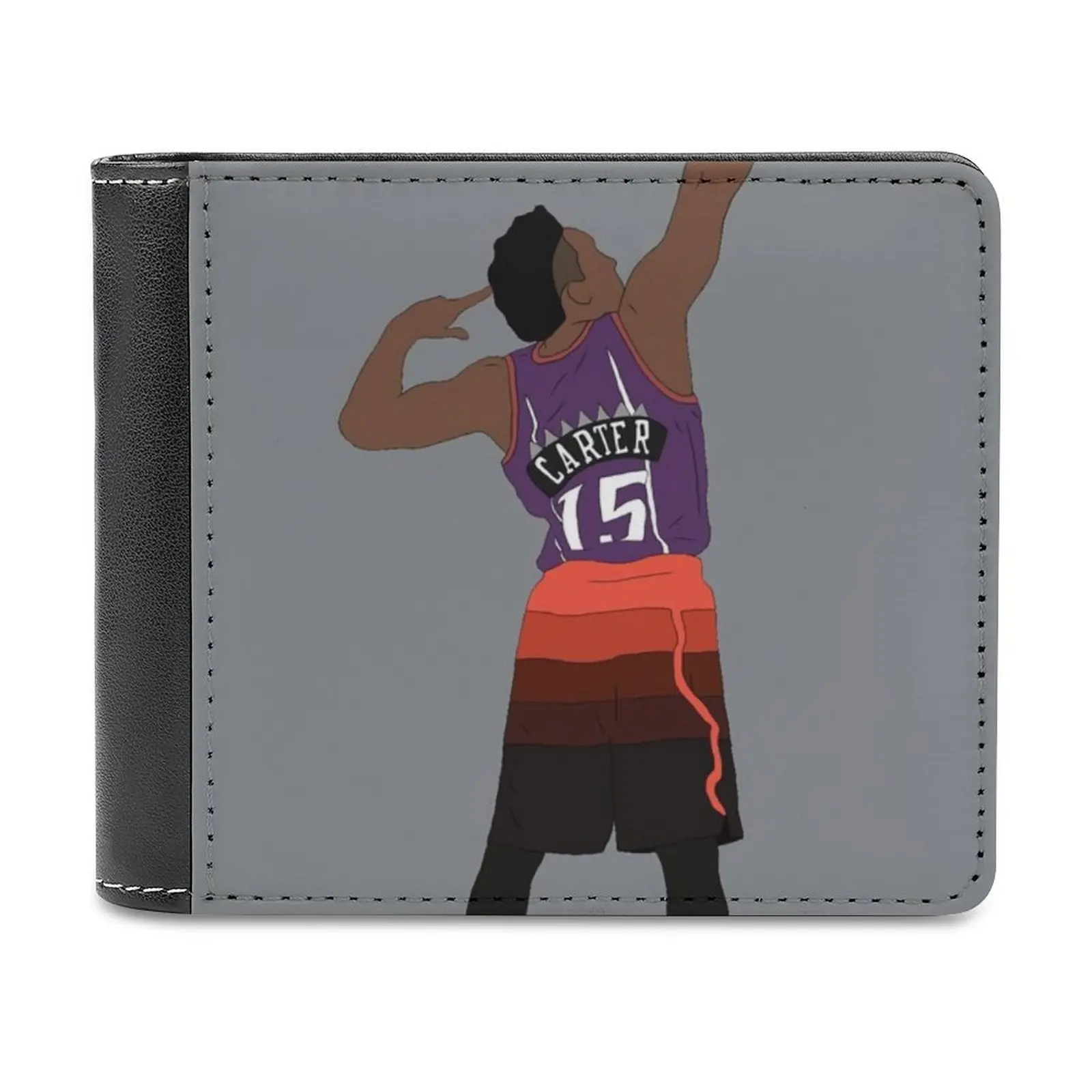 

Кожаный кошелек Donovan Mitchell для торжества, короткие тонкие мужские кошельки, держатели для денег и кредитных карт, мужской кошелек, спортивный баскетбольный кошелек