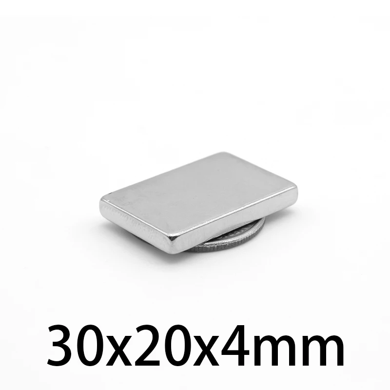 

2/5/10/15/20/30PCS 30x20x4mm Strong Search Magnet Sheet N35 Block Rectangular Permanent Neodymium Magnet 30x20x4 30*20*4 mm