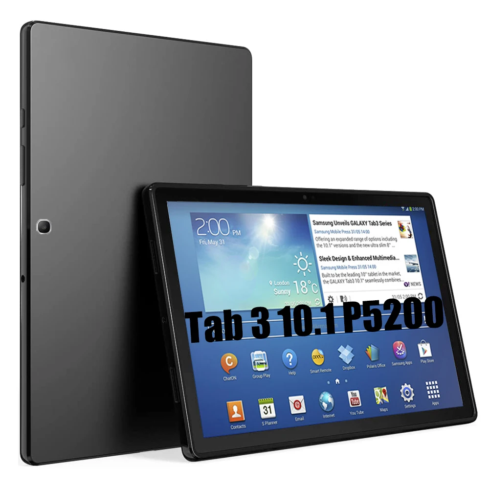 

Чехол для планшета Samsung Galaxy Tab 3 10. 0 P5200, Гибкий Мягкий Силиконовый ТПУ защитный противоударный чехол для Tab 3 10,1 дюйма
