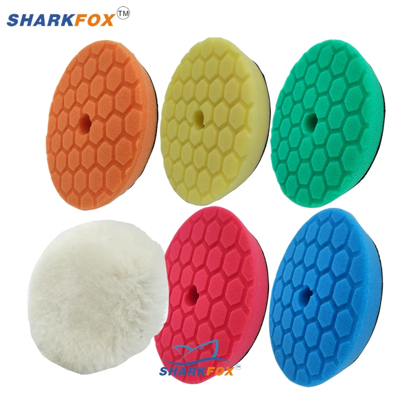 3/5/6 Inch Polishing Buffing Pad Germany Sponge Polisher Buffer Pads For Car Accessories Beauty Waxing Polishing Pad