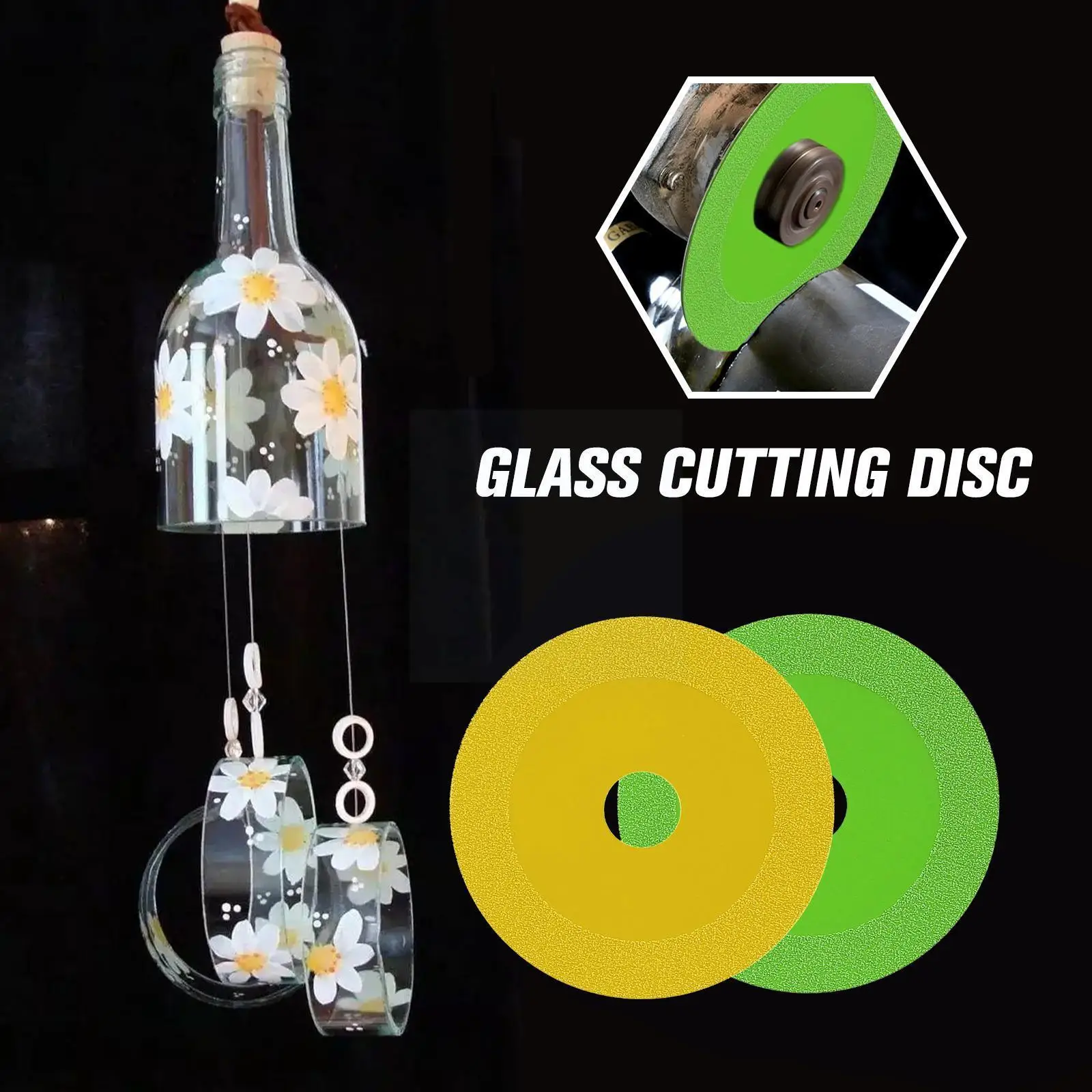 

New Glass Cutting Disc Ceramic Crystal Jade Wine Bottle 100mm Cutting Polishing Blade Saw Ultra-thin Disk Without Chipping N0F7