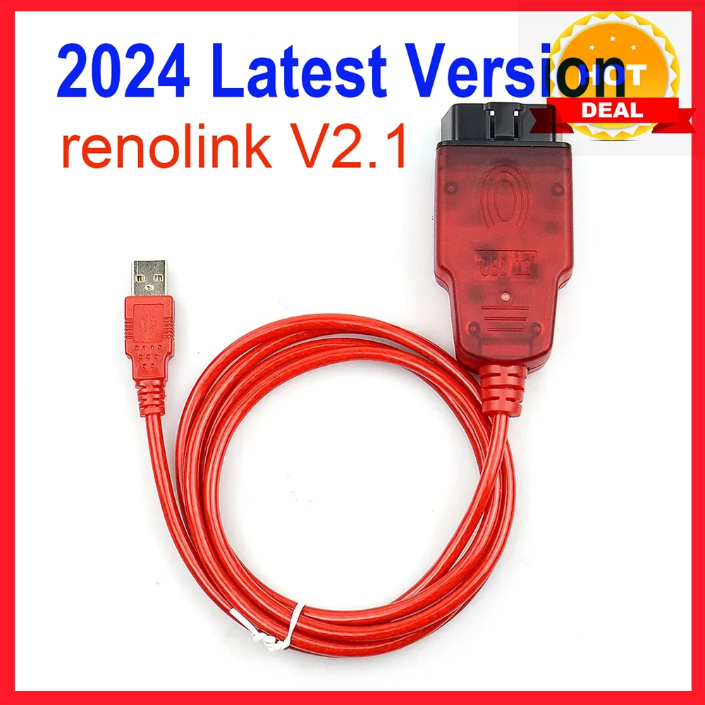 Новейший диагностический интерфейс Easy Renolink V2.10 OBD2 2024 программатор ECU для