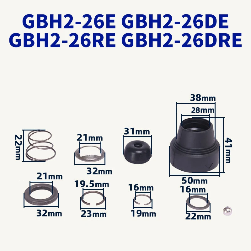 

Collet Rubber Accessories for Bosch GBH2-26E DE RE DRE Hammer Impact Drill Collet Rubber Replacement