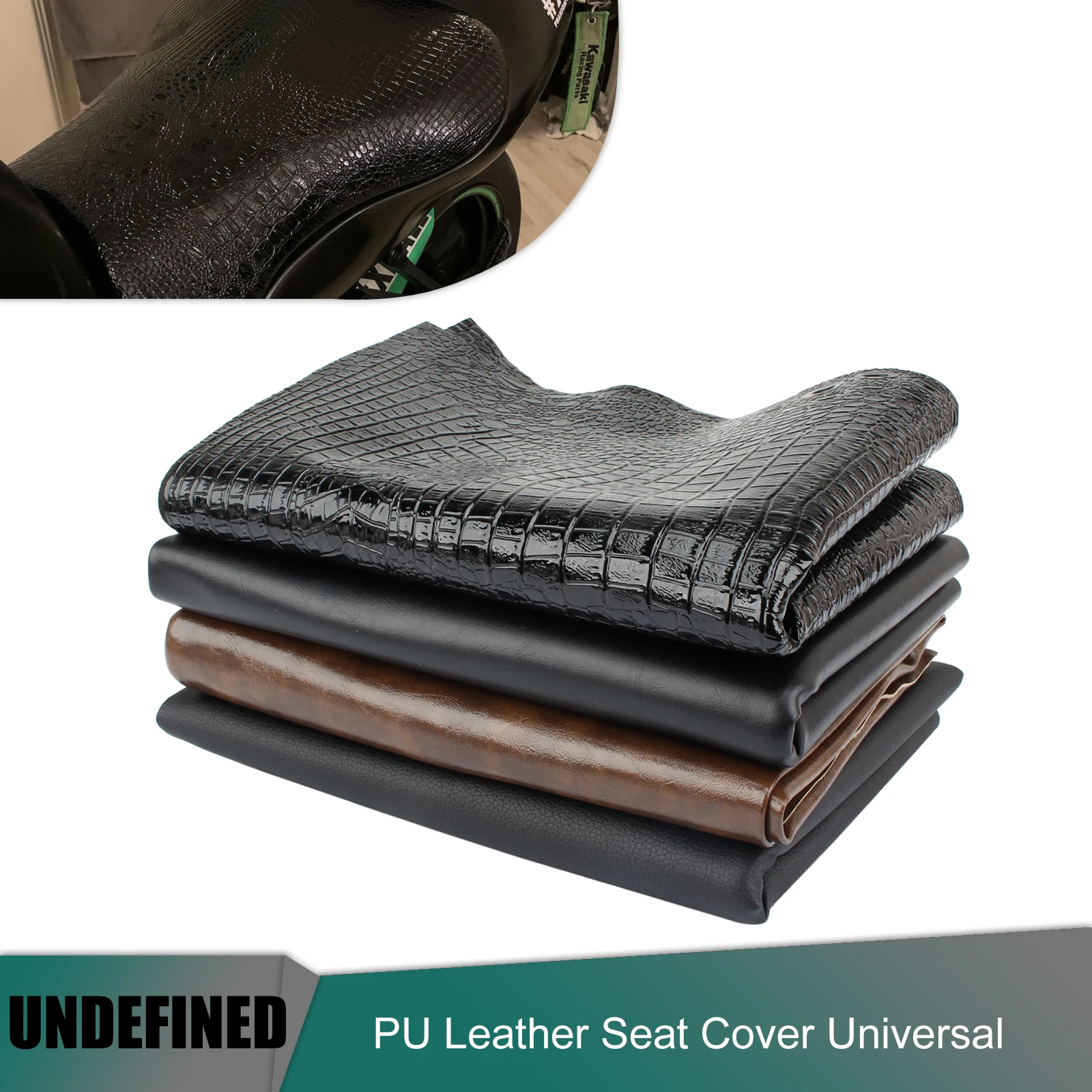 

Motorcycle Seat Cover PU Leather Cushion Wear-Resisting Waterproof Anti-Slip Protector For ATV Scooter Electric Car Universal