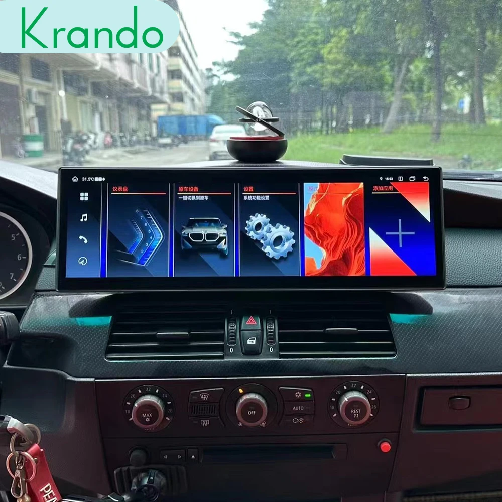 Krando 14,9 ''Беспроводная Автомагнитола для BMW 3 серии E90 5 серии E60 2005 - 2012 Android 4G Wifi навигация GPS головное устройство (art.: 3920c623b421e) - 3920c623b421e