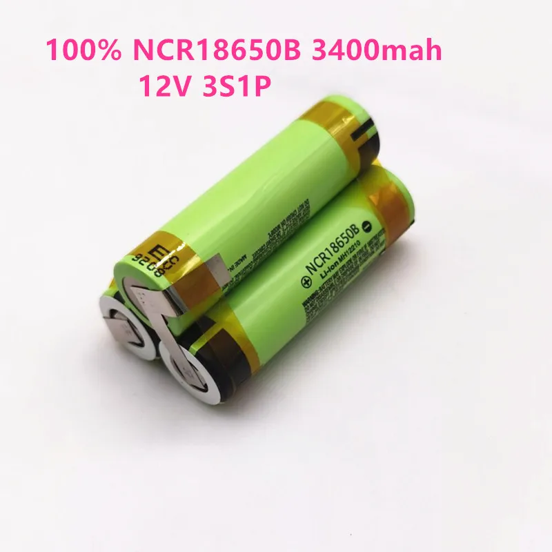 

100% Originele NCR18650B 12V 16.8V 21V 25V Batterij NCR18650B 3400Mah 20A Ontlaadstroom Voor shura Schroevendraaier Batterij