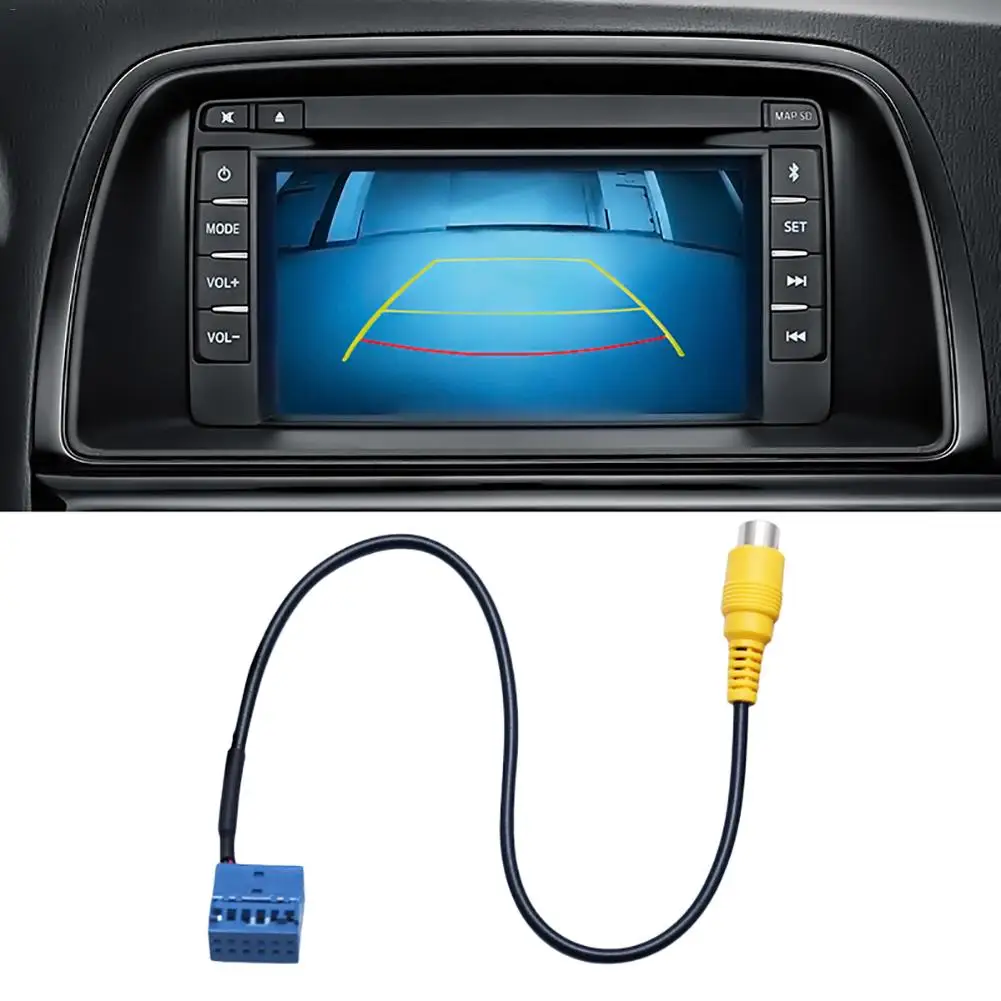

Car Rear View Camera Adapter Cable Reverse Video Connection AUX Audio Harness For Volkswagen Golf 7 Lamando Superb MIB