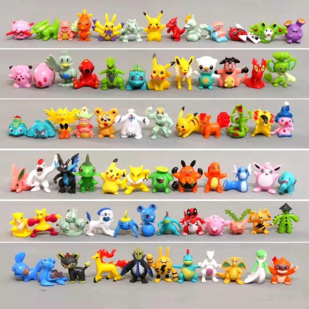 

48-144pcs No Repeat Mini Pokemon Action Figure 2cm Anime Pikachu Figures Model Toy for Kids Collect Dolls Birthday Gifts