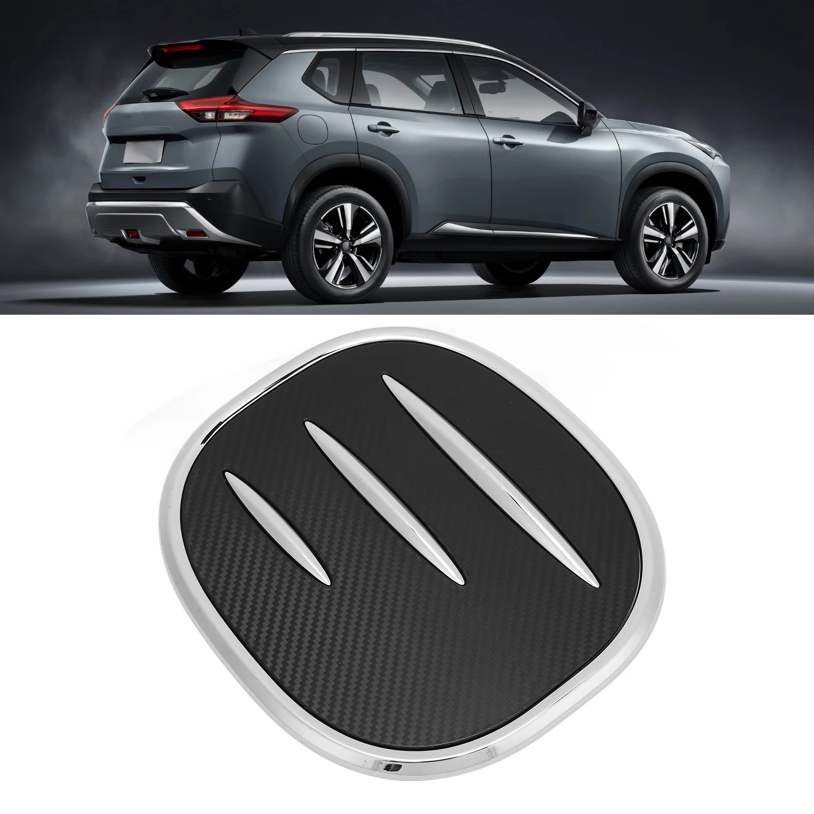 Внешняя крышка газового топливного бака в глянцевом стиле из углеродного