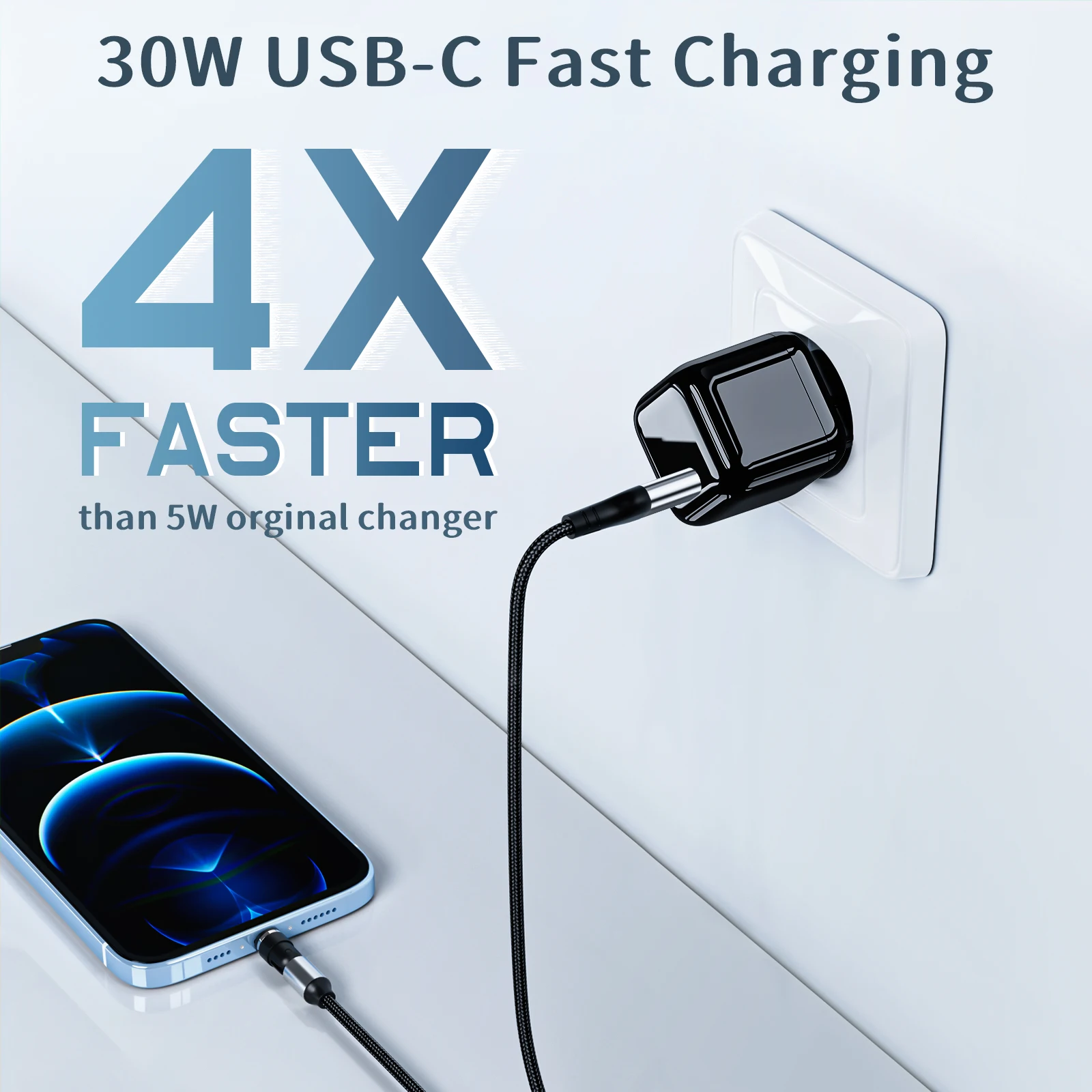 

Suntaiho Single Port PD 30W USB C Fast Charging Universal Mobile Phone Adapter EU Standard Travel Home Office USB Mobile Charger