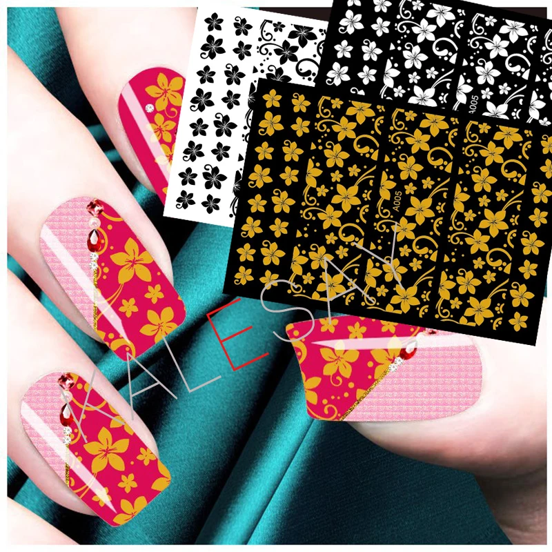 

Геометрическая наклейка для ногтей дизайн маникюра черная наклейка Роскошная наклейка на тыльную сторону белый дизайн ногтей для украшени...