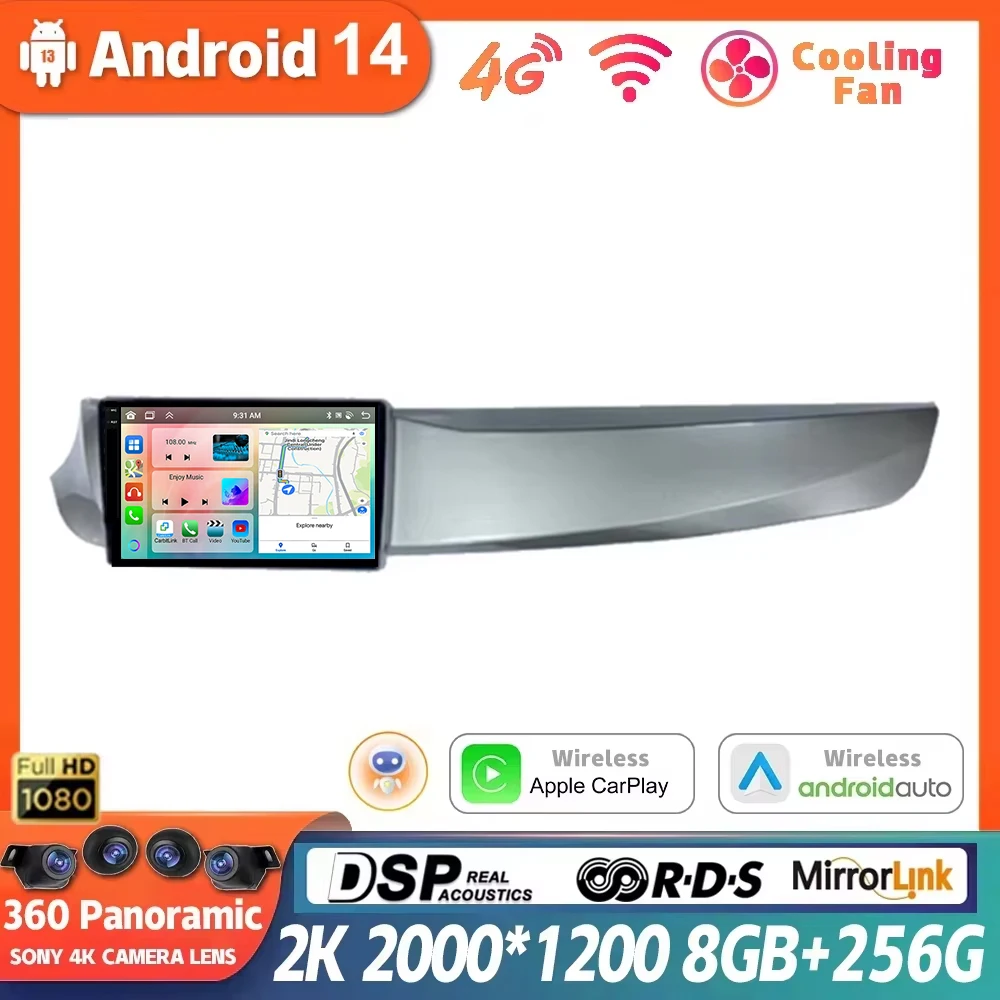 9-дюймовый беспроводной Carplay 4G Android 14 автомобильный радиоприемник для Alfa Romeo Giulietta
