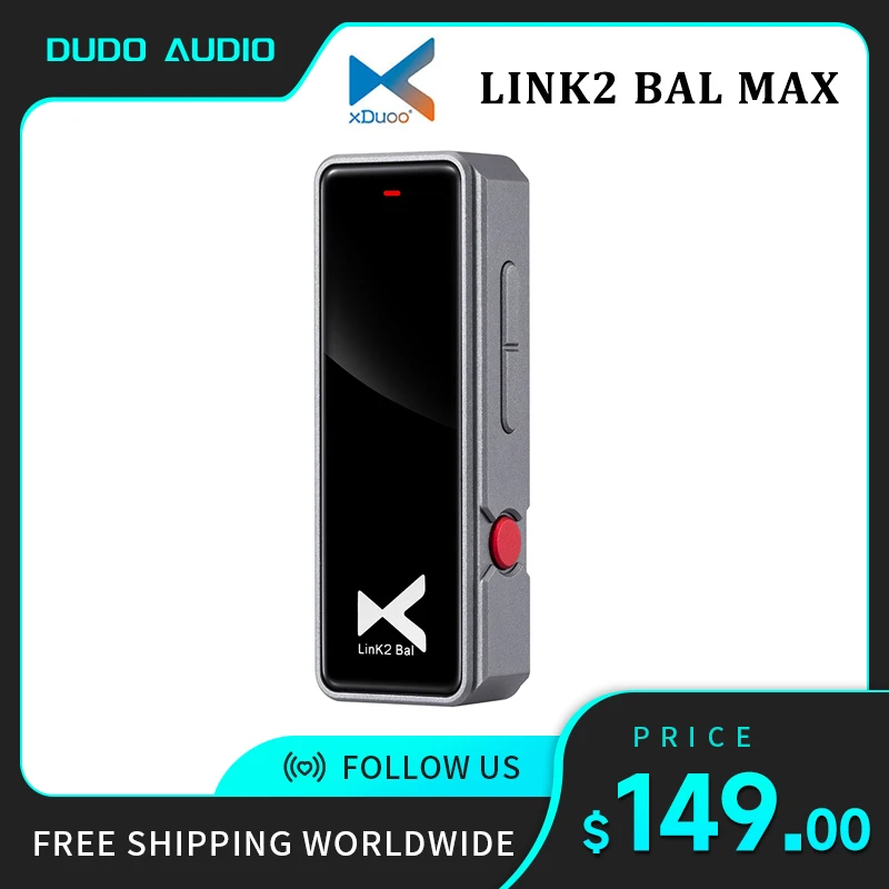 

XDUOO Link2 Bal Max USB DAC Balanced Headphone Amplifier CS43131*2 DAC Headphone amplifier Type C link 2 BAL DSD256 4.4mm+3.5mm