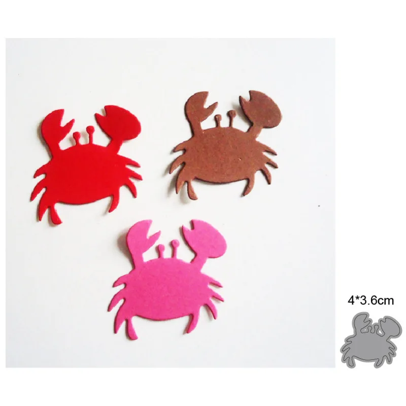 

Cartoon Little Crab Frame Metal Cutting Dies Stencils DIY Embossing Scrapbooking Decorative Paper Card Craft