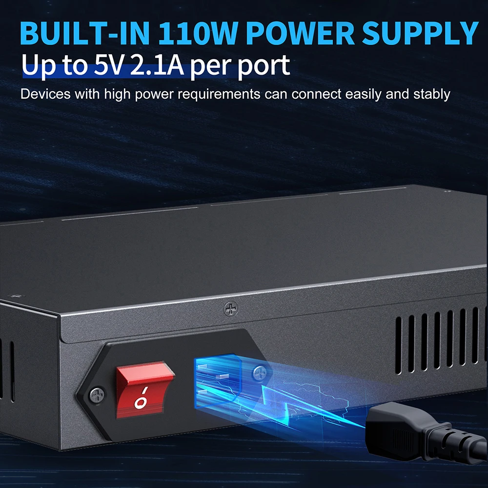 Фото НОВЫЙ 10-портовый USB 3.0 хаб для управления USB-ключами безопасности и устройствами U-Key №5