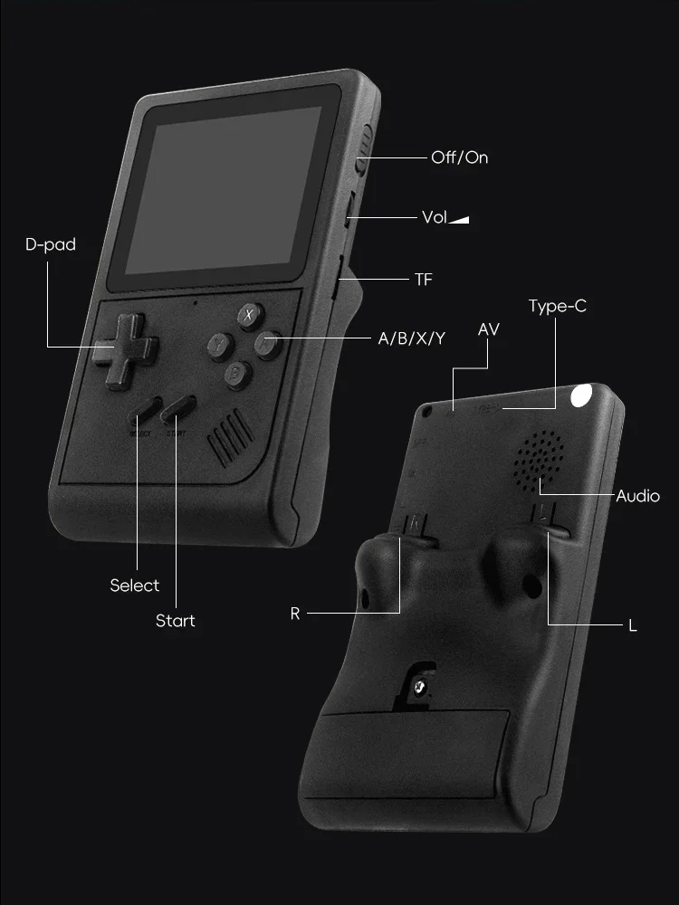 Портативная игровая консоль портативная ретро мини-видеоигра для NES/SNES/GBA