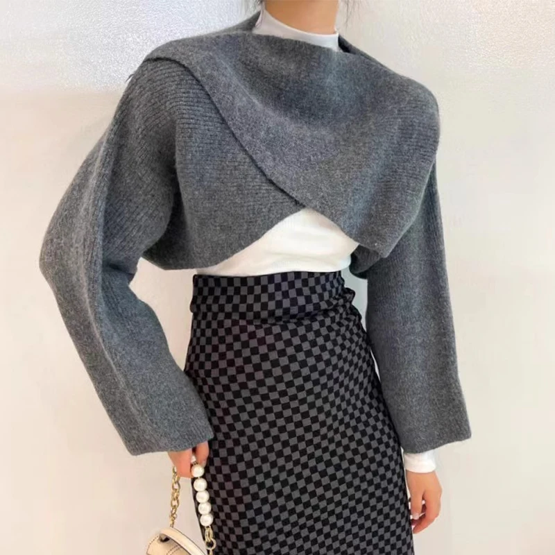 Южнокорейский шикарный осенне-зимний ретро-дизайн с воротником-стойкой самый