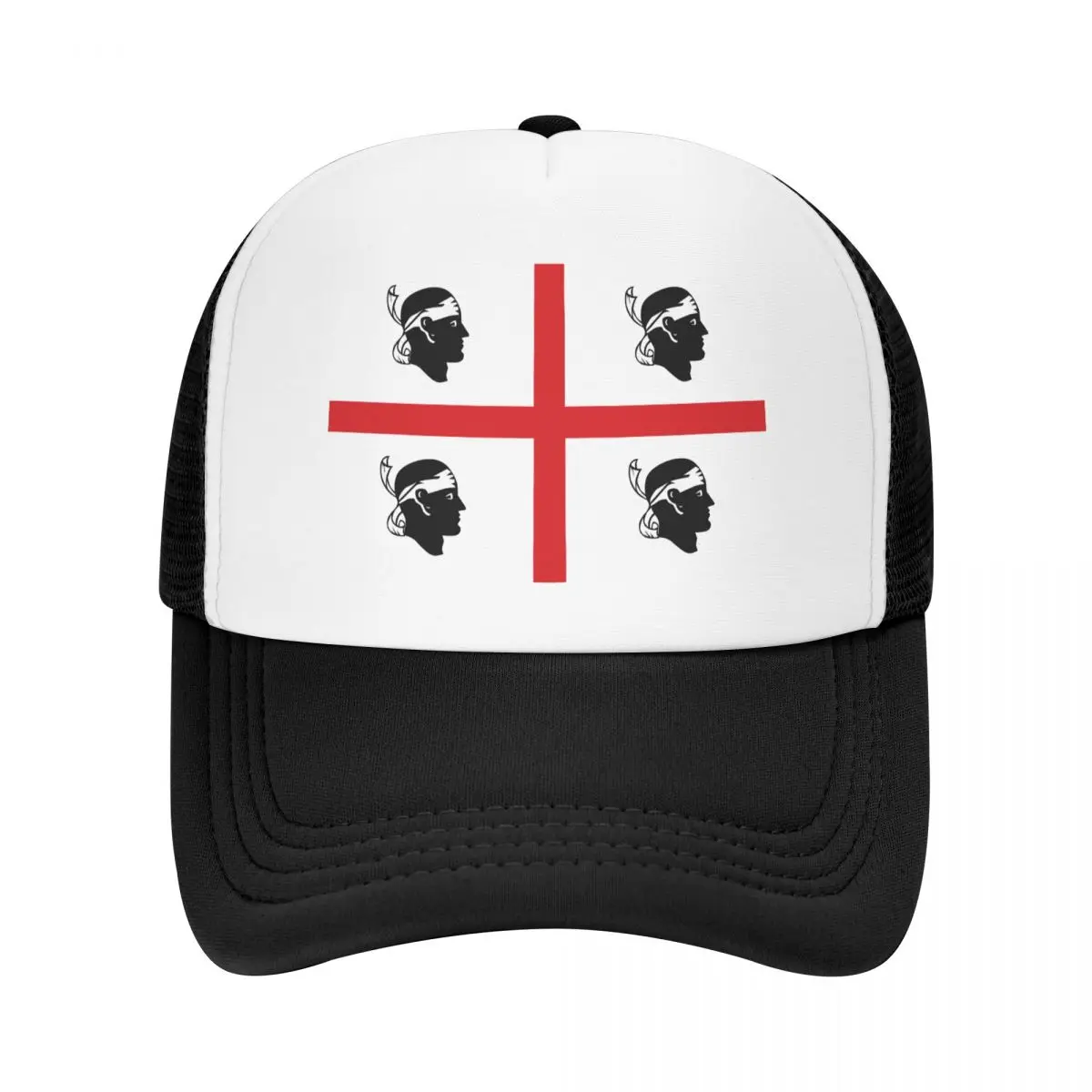 

Fashion Flag Of Sardinia Trucker Hat Men Women Adjustable Adult Italy Sardegna Mori Baseball Cap Summer Hats Snapback Caps