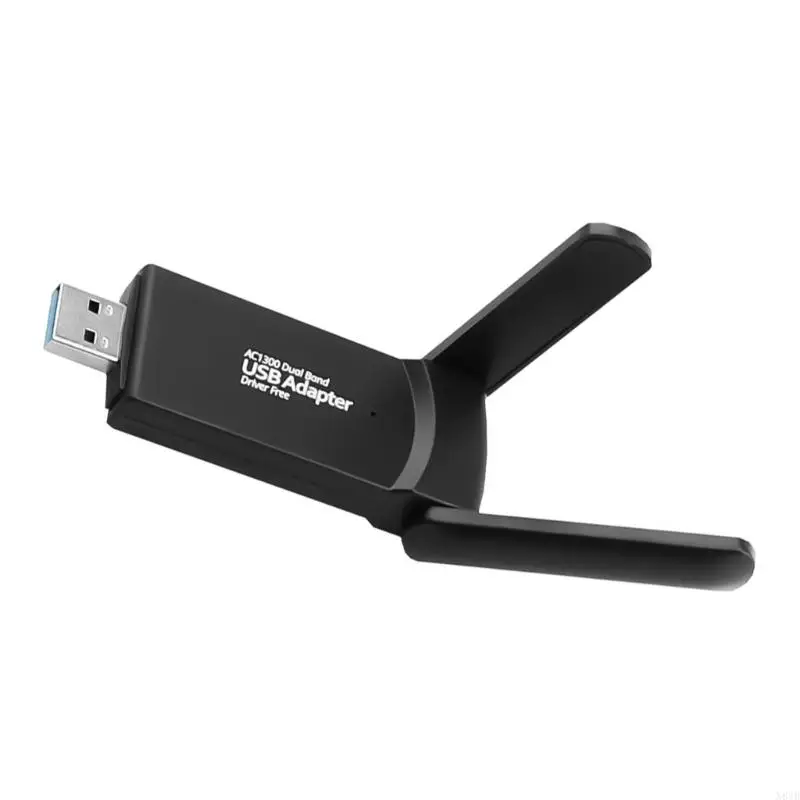 Фото N84B AC1300 USB2.0 Adapter Adapter USB -сетевой адаптер быстрое 1300 Мбит/с 2,4/5,8 ГГц доступ к компьютерам для компьютеров №3