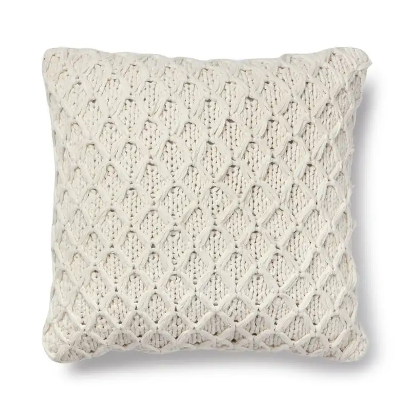 

Knit Decorative Square Throw Pillow, 18