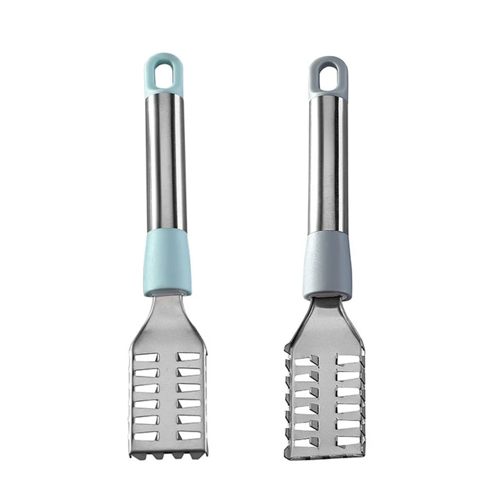 

Scale Remover Scraper: 2Pcs Skin Brush Cleaner Stainless Steel Scaler Sawtooth Remove