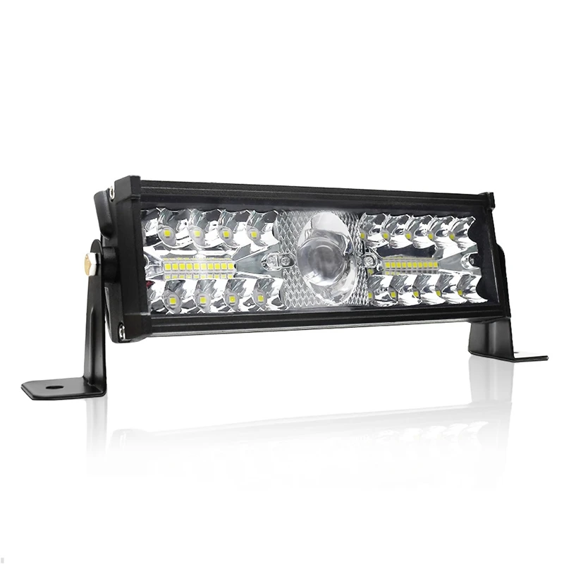 

Offroad Led Light Bar 10 Inch 120W 3 Rows Led Bar White+Yellow Fog Lights For Jeep Car Tractor Truck SUV ATV Boat