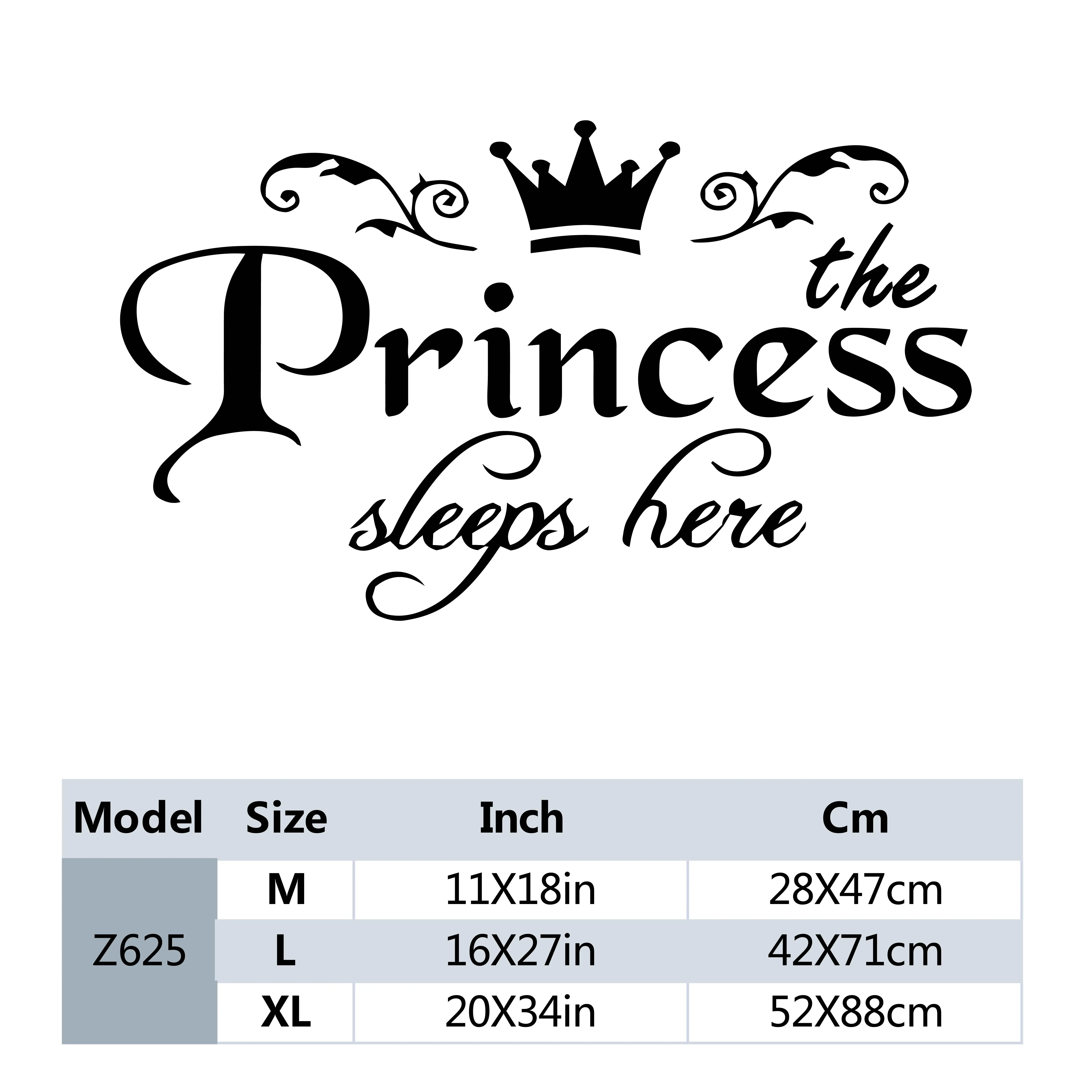 1 шт. водонепроницаемые наклейки на стену в виде принцессы