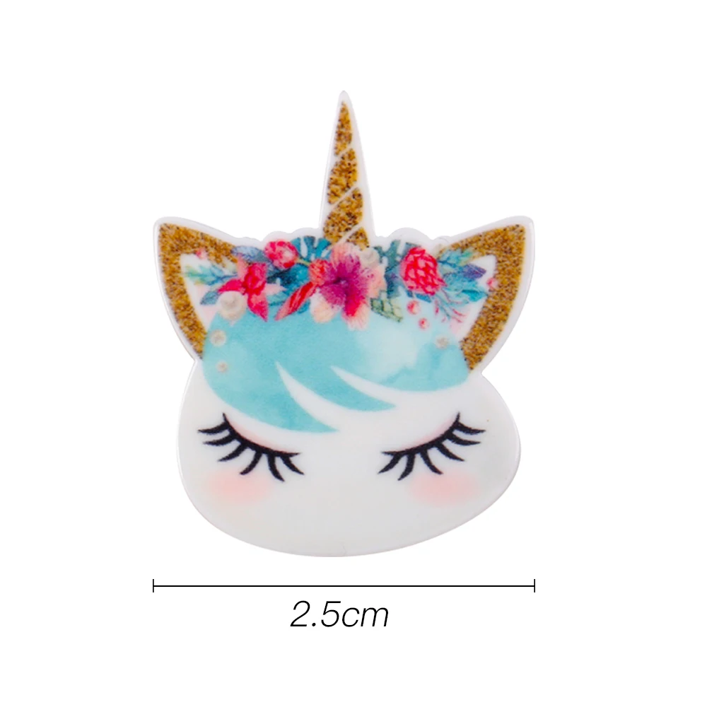 jojo bows 10pcs diy craft supplies planar resin accessories unicorn horn flower for phone case handamde earring decor material free global shipping