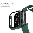 Стекло + ремешок для Apple Watch, 44 мм, 40 мм, 38 мм, 42 мм, Защитная пленка для экрана, чехол, ремешок, аксессуары для браслета iWatch series 6, 5, 4, 3, se 40