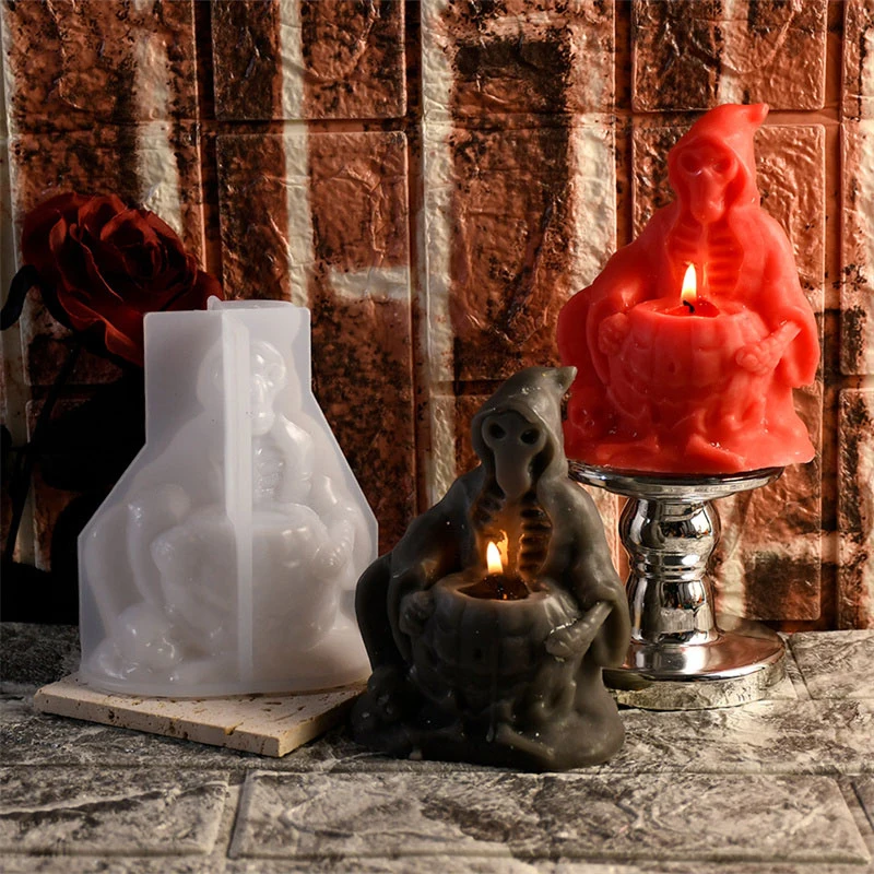 Хэллоуин Череп Смерти Силиконовая Форма Пластырь Украшения Голова Призрака Отец