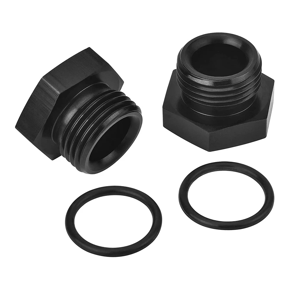 

2Pcs AN6 Thread Plug Fuel Filter Adapter Car Filter Adapter AN6 Adapter Block Off Cap Male Adapter Fitting Plug