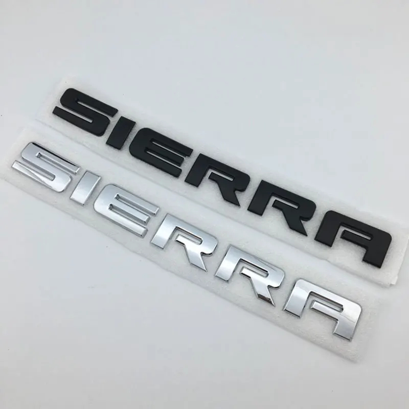 

SIERRA original letter logo car stickers for GMC sierra rear trunk tail modified Accessories body decoration Universal decals