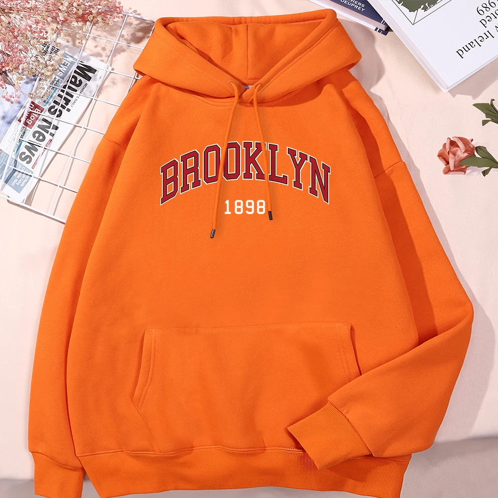 

Brooklyn 1989 Printed Male Hoodie Outdoor Casual Simplicity Clothes Fashion All-Match Hoodies Quality Harajuku Tracksuit Men'S