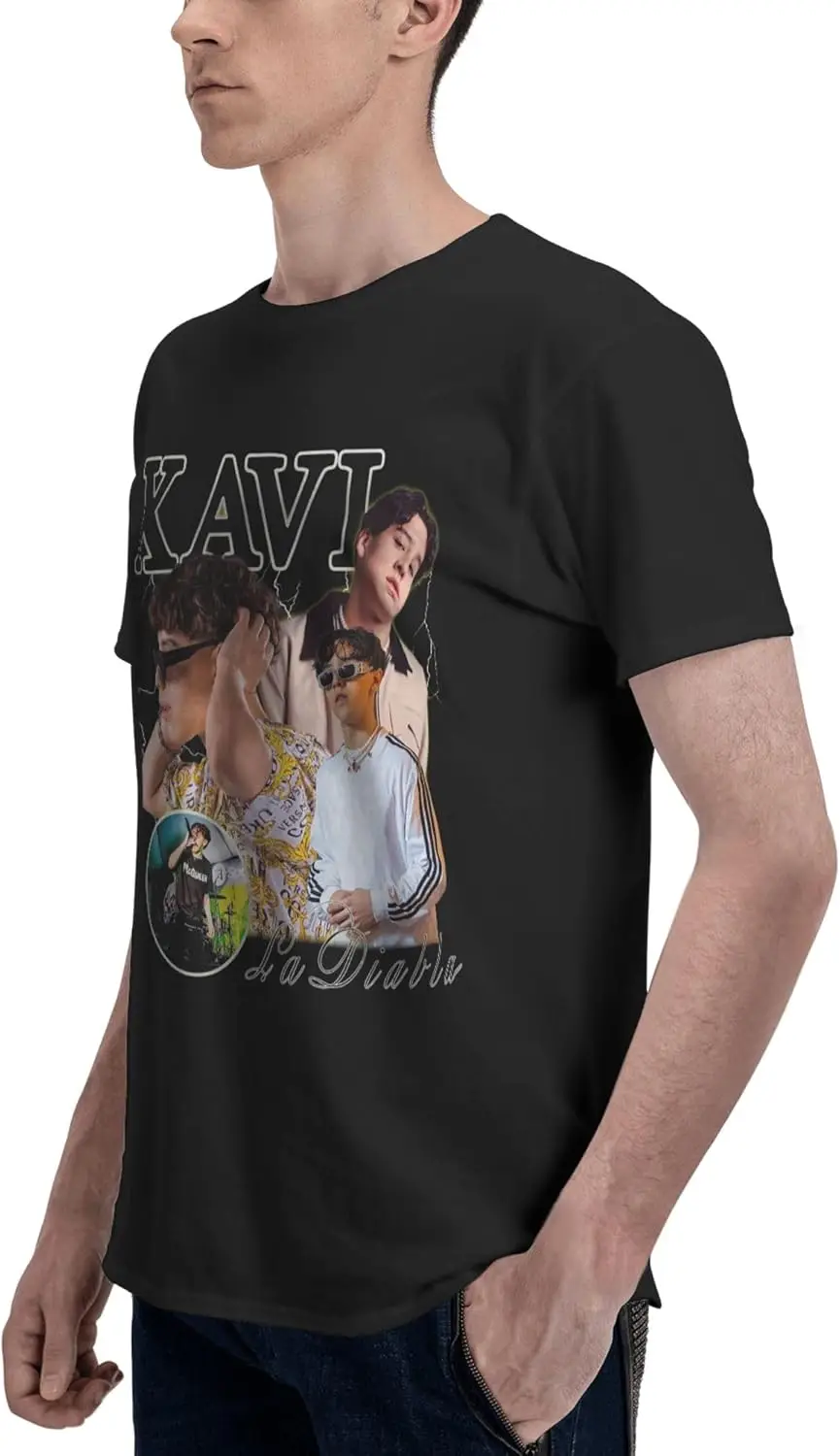 Мужская футболка с модным графическим принтом Xavis Music летняя хлопковая
