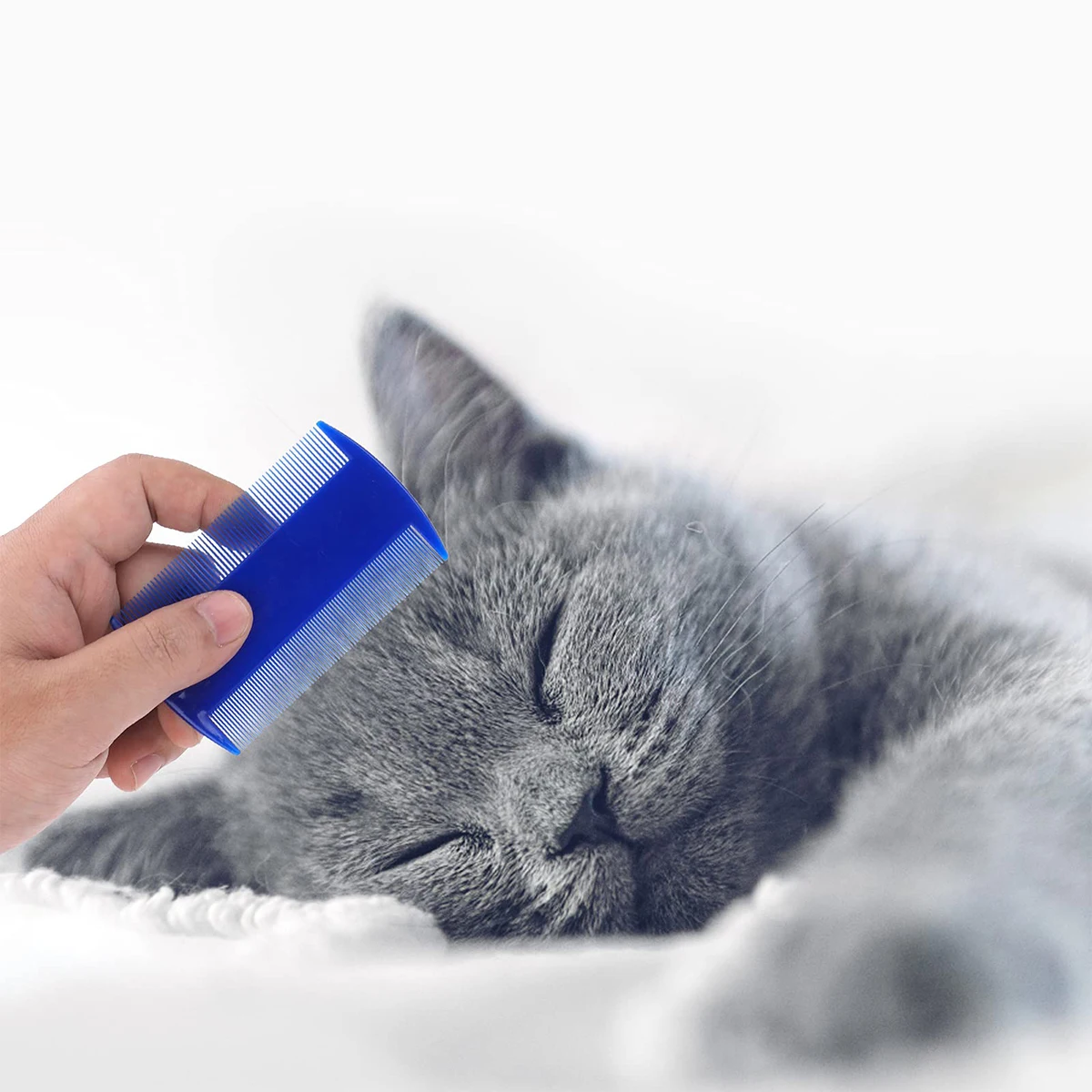 Расческа для кошачьей шерсти Щетка Маленькая собака Тедди Отпугиватель блох