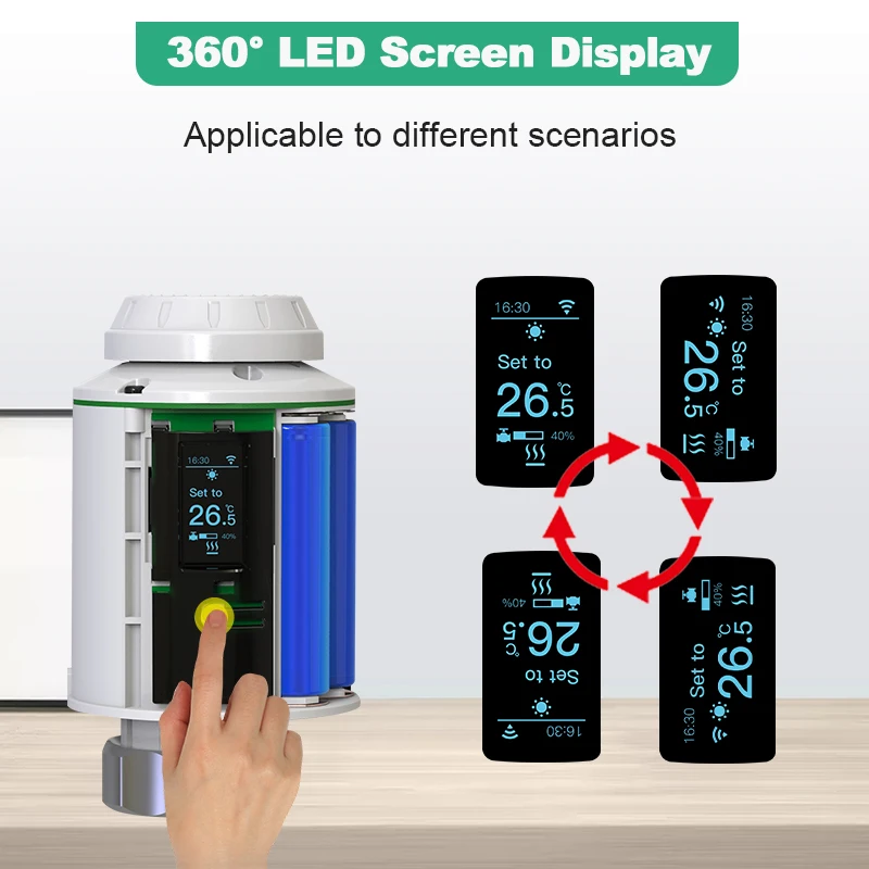 Tuya Zigbee 3 0 термостатический клапан радиатора умный дом термостат головки TRV Google Home