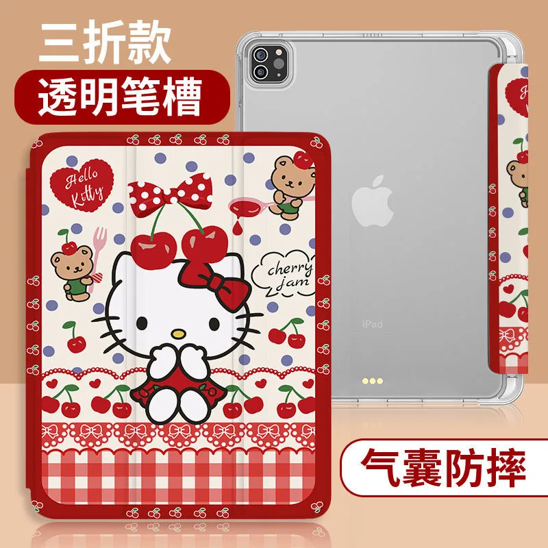 Sanrio, чехол Hello Kitty для iPad Air 2021, Чехол Air 4, силиконовый защитный чехол для iPad Pro Mini 6 10,2 дюйма, противоударный мягкий чехол