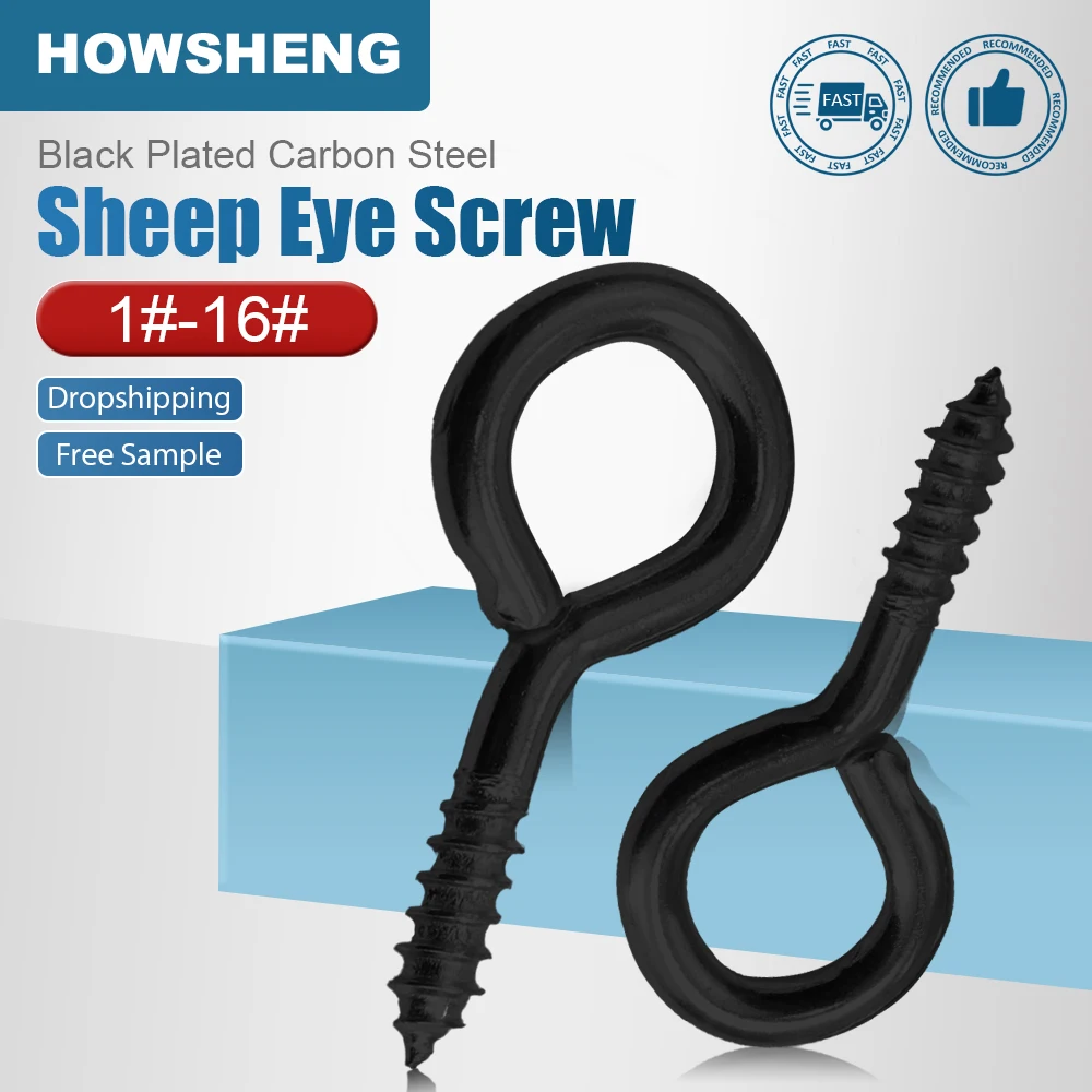 

HOWSHENG Винты с овечьим глазом черного цвета