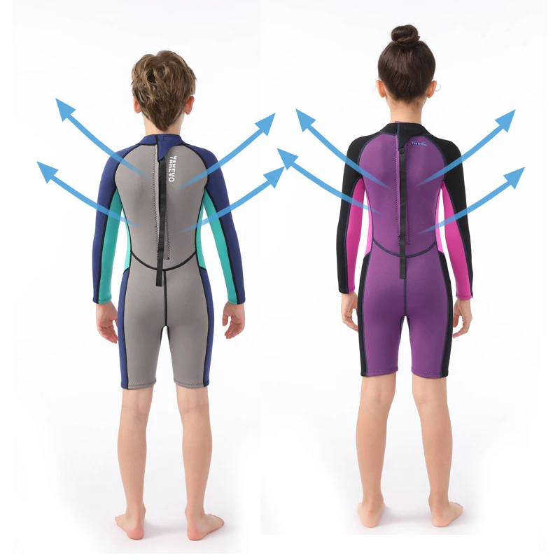 Гидрокостюм для детей мальчиков и девочек 2 5 мм неопреновый термокупальник
